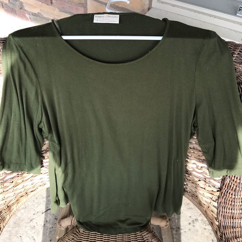 Bobbie Brooks Army Green Top